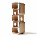Étagère en bois avec éléments en métal pour rangement moderne 60 x 30 x 120cm